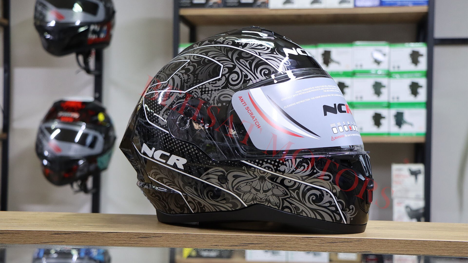 NCR Rapid Seffaf Camlı Kapalı Parlak Desenli