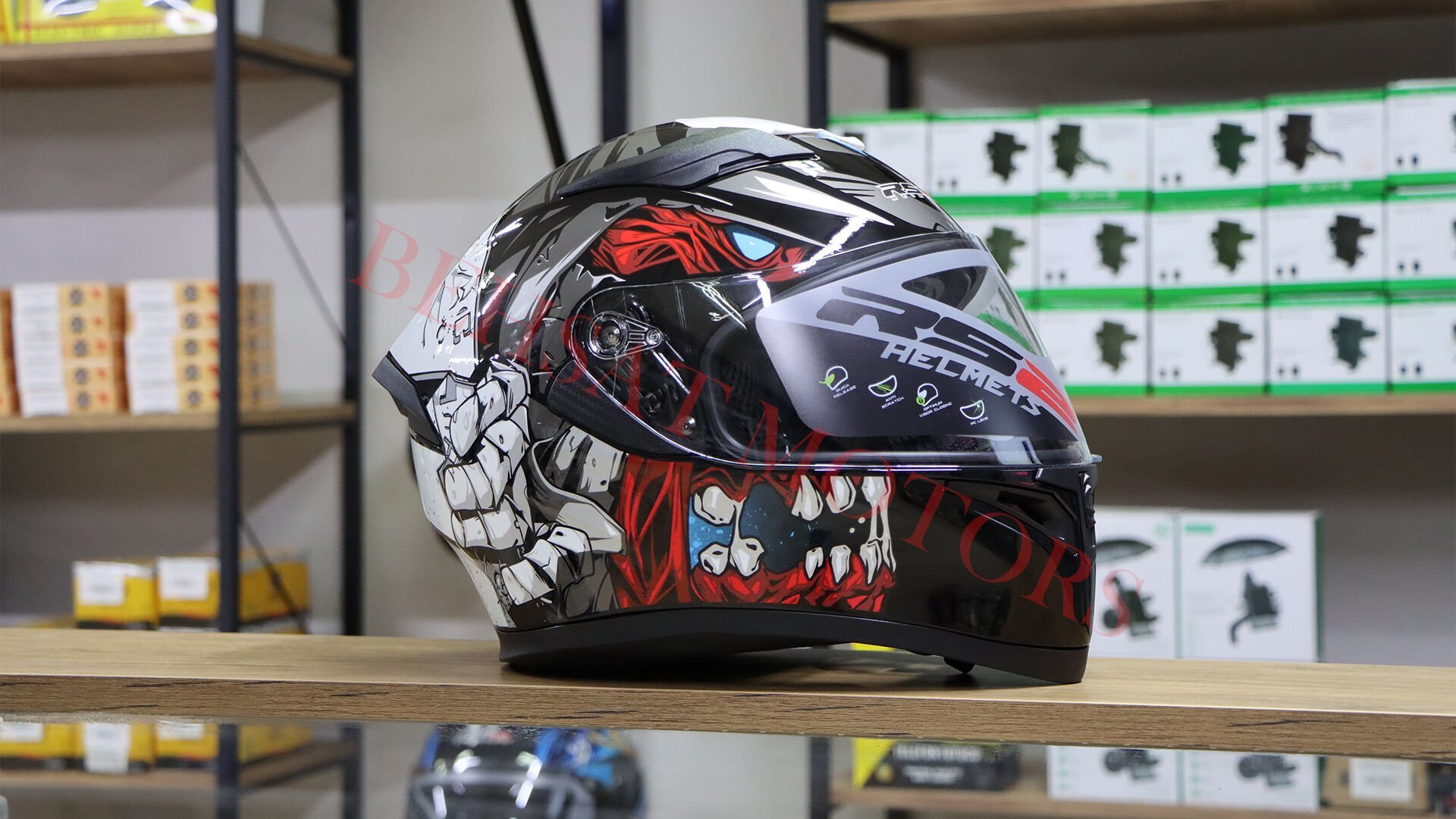 RS 2 Vizörlü Tam Kapalı Kask – ECE Belgeli