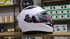 RS 2 Vizörlü Tam Kapalı Kask BEYAZ – ECE Belgeli