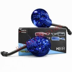 Ayna Takımı Kuru Kafa Mavi 10mm