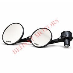 Gidon Ayna  Takımı Beyaz Cam Yuvarlak