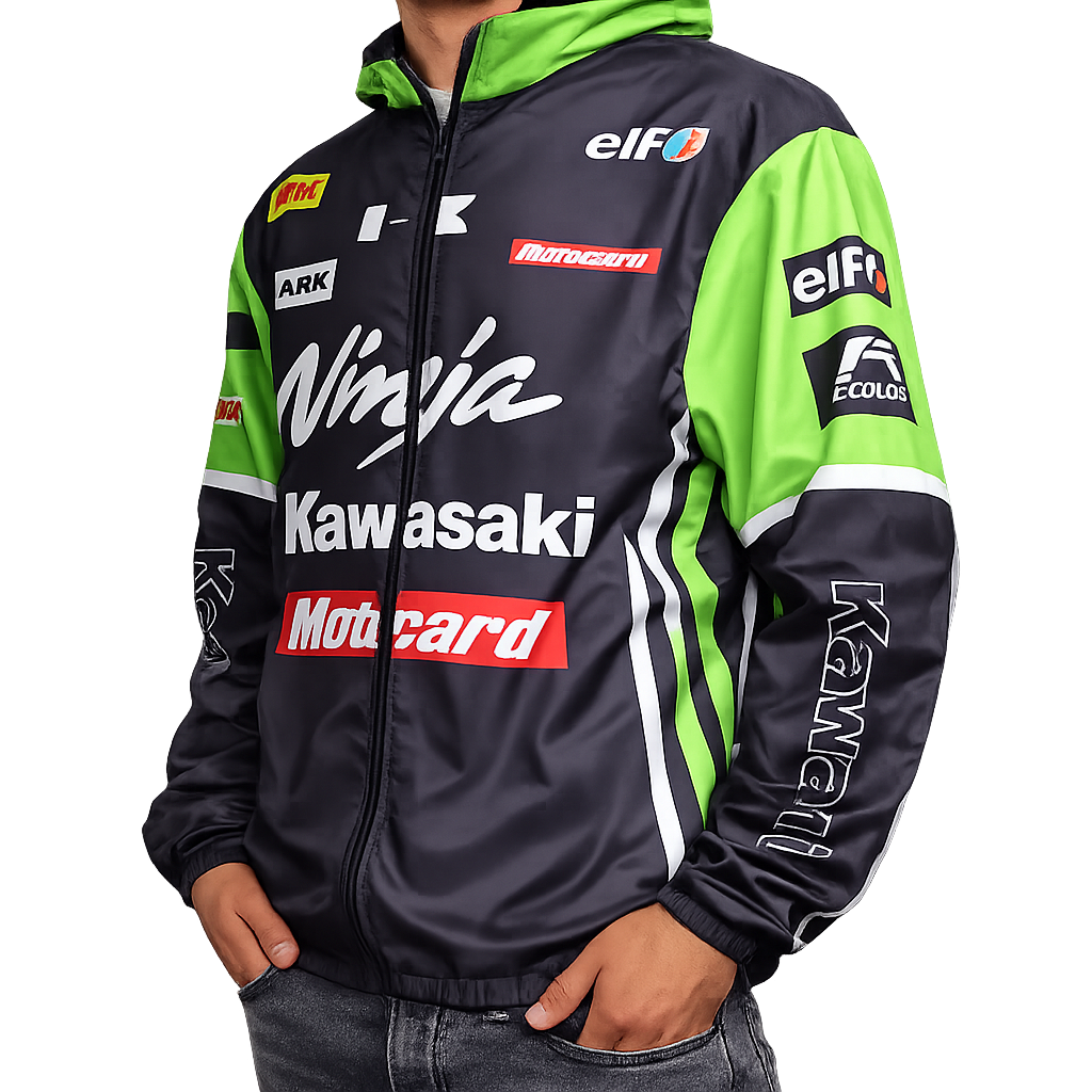 Rüzgarlık Motorcu Yağmurluk İnce Kawasaki