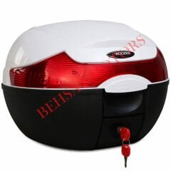 Wogen Motosiklet Arka Çanta 33 LT Beyaz Karbon