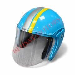 Yarım Kask Şeritli Turkuaz