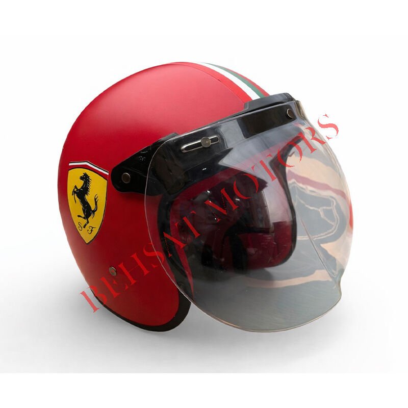 Retro Kask Kırmızı