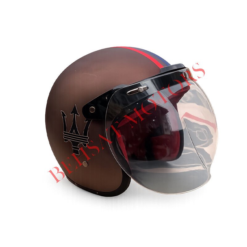 Retro Kask Kahverengi