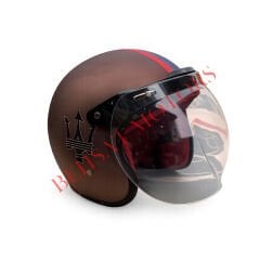 Retro Kask Kahverengi