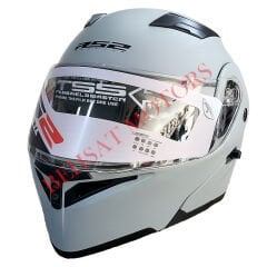 Rs 2 Çene Açılır Kask Siyahy Vizorlü Gri